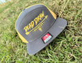 Dead Draw Archery Charcoal/Old Gold Flat Bill Snapback Hat